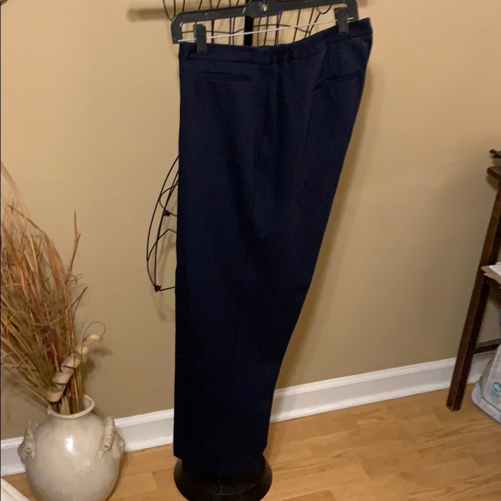 Talbots navy heavy dress pants